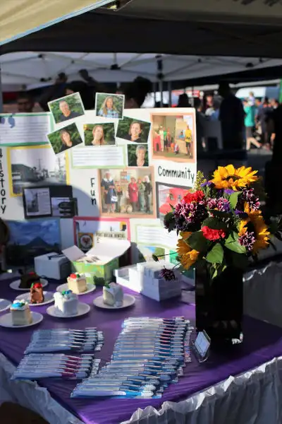 Port Susan Dental Care community service booth and table at National Night Out