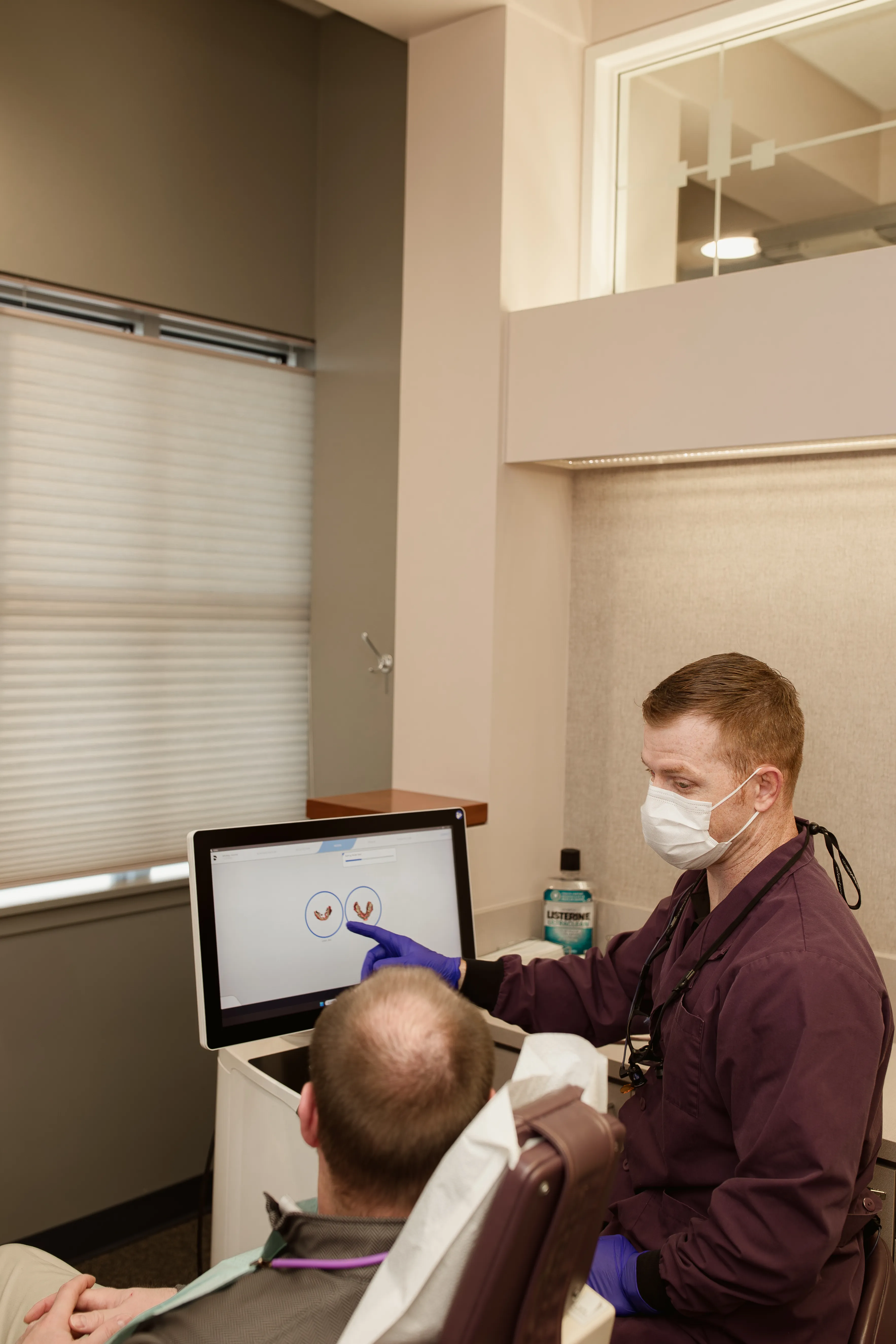 Patient during oral surgery